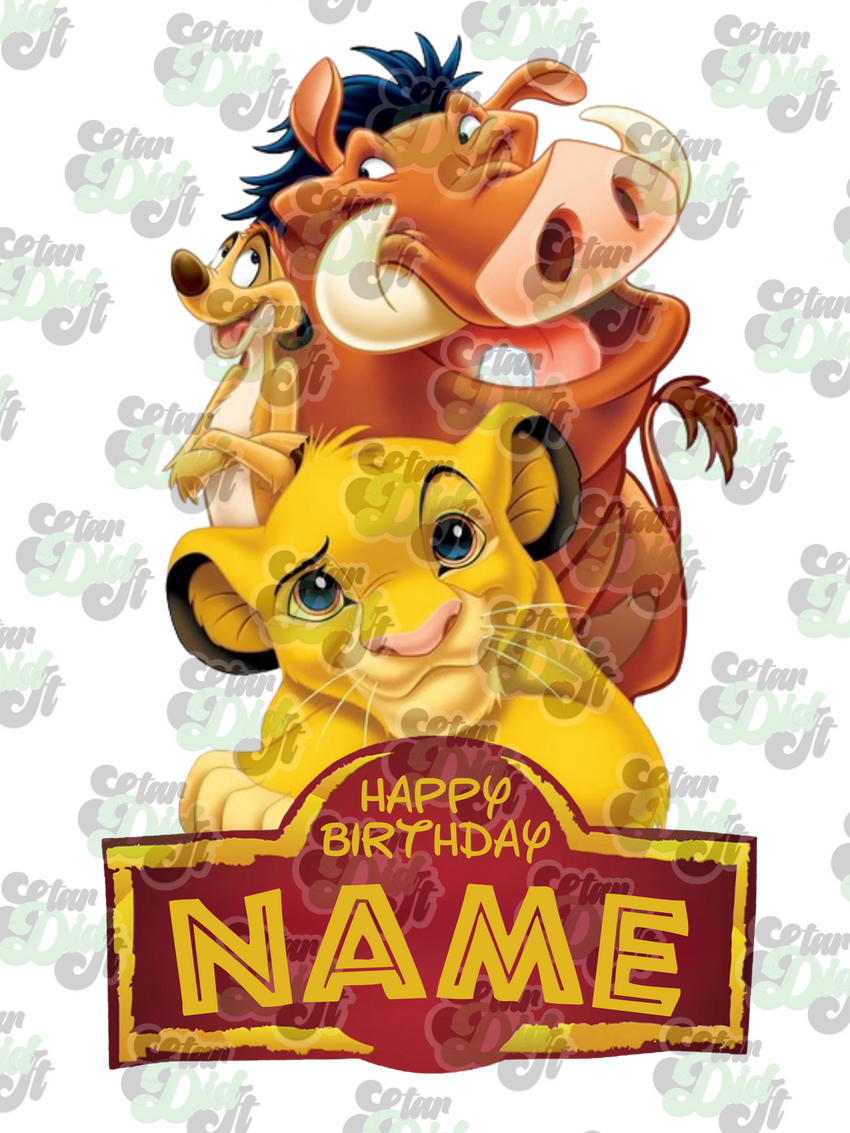 Editable Lion King PNG