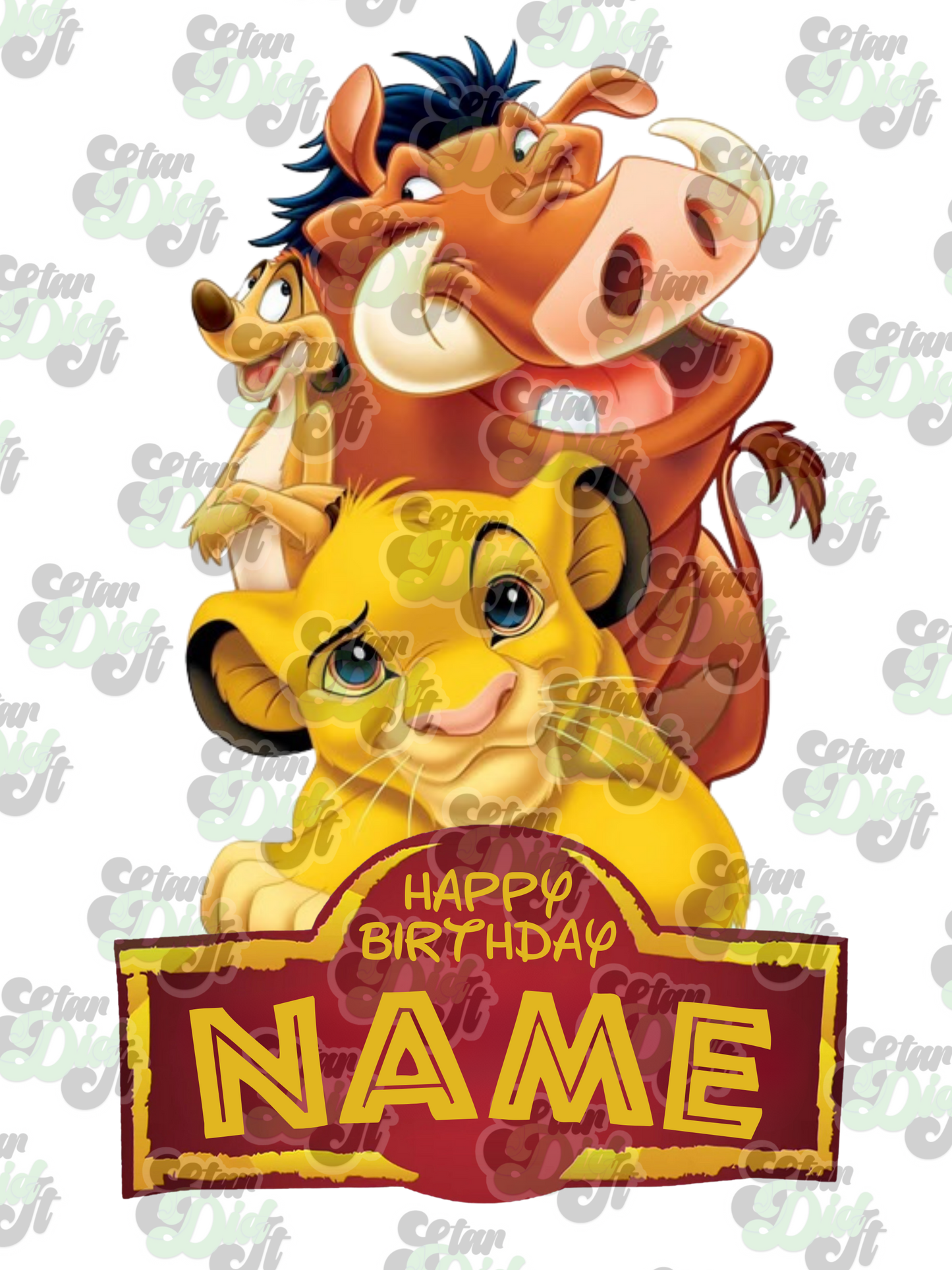 Editable Lion King PNG