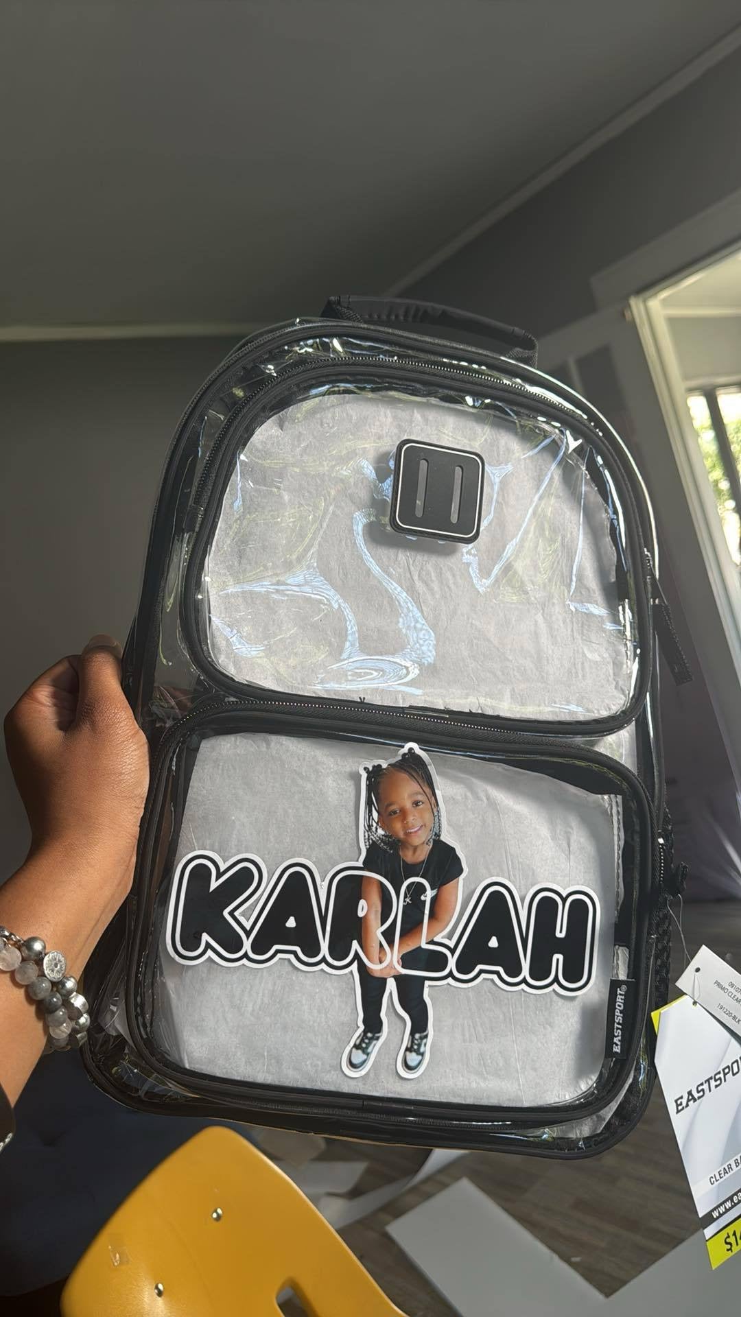 Custom Bookbag Decal